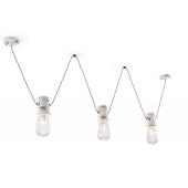 feher loft sorban fuggesztett lampa vilagitas rozsdas modern ferroluce keramia etkezo asztal fole nappali etkezo haloszoba konyha hosszu kezzel festett olasz formavivendi.jpg